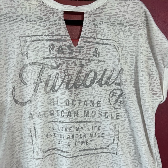 Affliction Fast & Furious Oversized burnout tee // Med - Picture 3 of 3